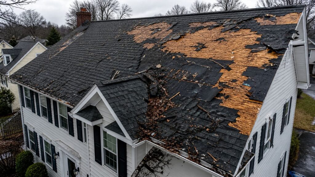 Storm Damage Roof Repair in Connecticut