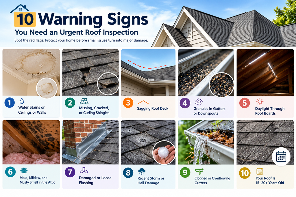 list of roof warning Signs